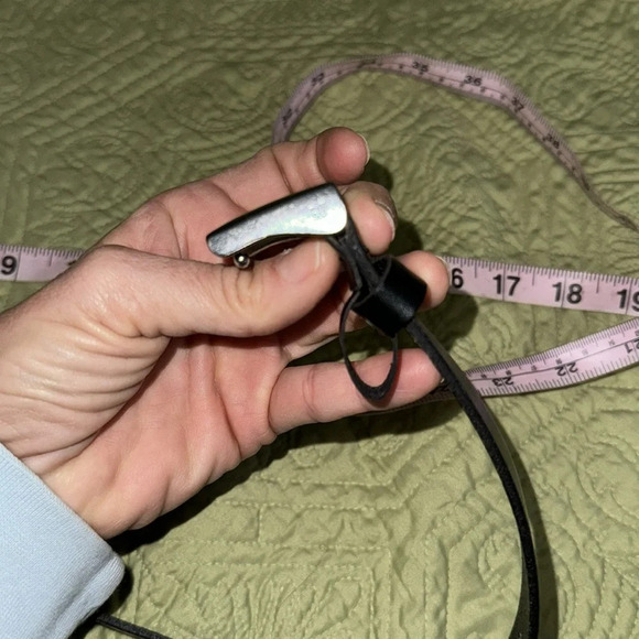 Gap brown genuine leather belt with a silver rectangle buckle xs - Picture 3 of 8